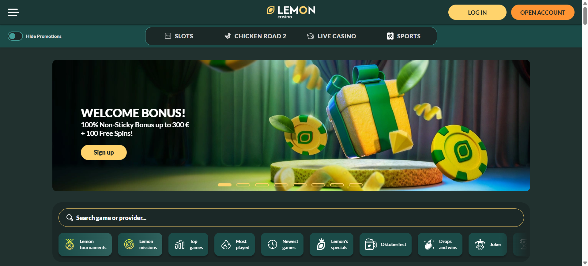 Lemon Casino — pregled platforme